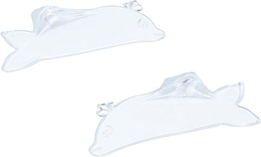 Libeauty Flat Lash Lift Shields, Ultra Thin Korean Flat Shields for Step 1 Perm/Lift, Flexible Use as Eye Patches or Lift Ribbon, Dolphin-Shaped Design for Easy Pick Up Clear