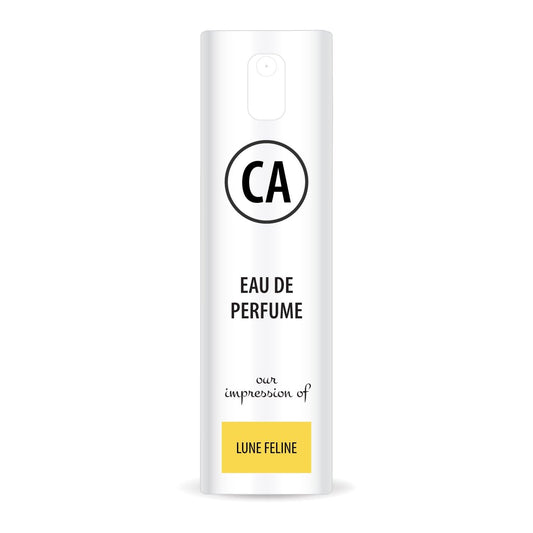 CA Perfume Impression of Lune Feline Unisex Eau De Parfum Amber Vanilla Scent Long Lasting Unisex Fragrance Travel Size TSA Ready for Day and Night Wear 0.33 Fl Oz 10ml