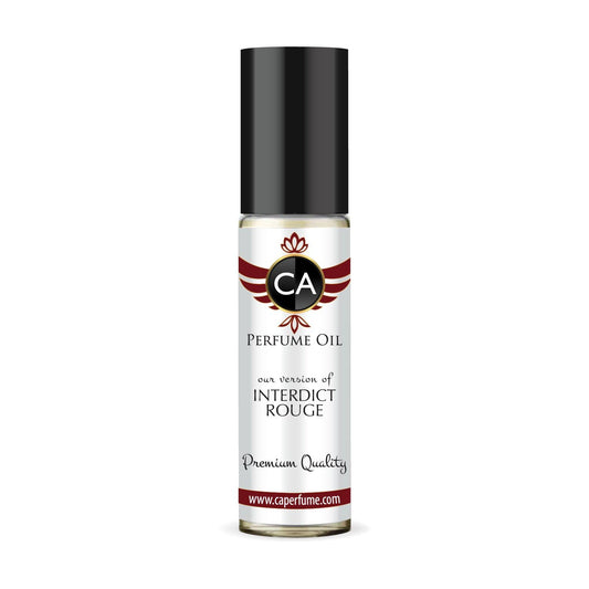 CA Perfume Impression of Interdict Rouge for Women Fragrance Oil Amber Floral Scent Long Lasting Perfumes for Women Travel Size TSA Ready Mini Parfum Body Oil Roll-on 0.33 Fl Oz 10ml