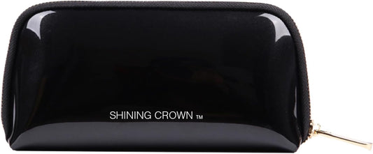 Shining Crown Muliti-Functional Portable Travel Makeup Tote Bag Cosmetic Pouch For Storage Toiletry Travel Accessories, Black Color