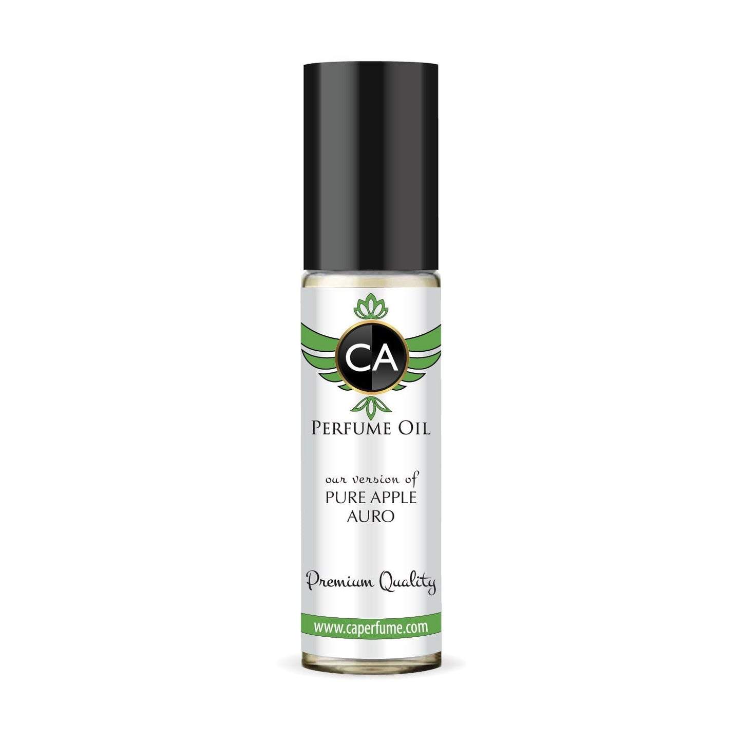 CA Perfume Originals Pure Apple Aura Unisex Fragrance Oil Fruity Scent Long Lasting Perfumes for Women & Men Travel Size TSA Ready Mini Parfum Body Oil Roll-on 0.33 Fl Oz 10ml