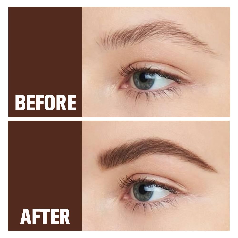 12Pcs Long Eyebrow Pencils Set, Dark Coffee Natural Look,for Eyebrows & Eyeliner,Waterproof & Sweat-Proof Wooden Hard-Core Brow Pencil with Sharpener,Long Lasting Makeup Kit for Beginners 102#