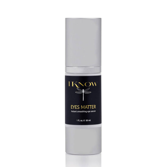 IKNOW EYES MATTER Instant Smoothing Eye Serum, Rapid Wrinkle Reducer, Rejuvenating, Brightening Treatment for Fine Lines, Puffiness & Dark Circles, (1oz)