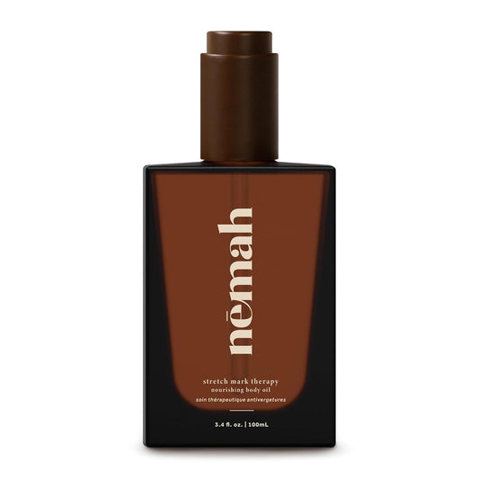 Nemah - Nourishing Belly Oil for Pregnant Women - Hydrating Stretch Mark Oil with Jojoba and Coconut Oil - Vegan & Cruelty-Free - 3.4 fl. oz.