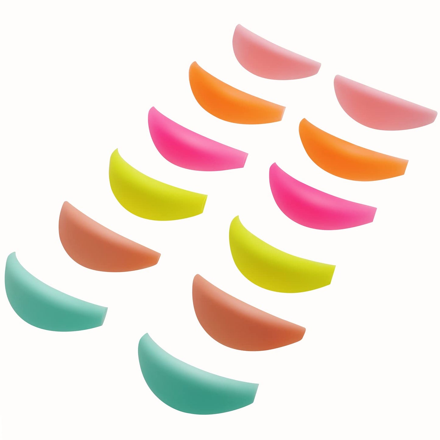 Lash Lift Shields No glue Eyelash Lifting Shield Wider Lash Lift Pads Rainbow Lami Lamination Roller LM Curler Pad Soft Eyelash Perm Rod 6 Size Air Bubble Silicone Light Weight Guard Natural Lifting