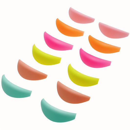 Lash Lift Shields No glue Eyelash Lifting Shield Wider Lash Lift Pads Rainbow Lami Lamination Roller LM Curler Pad Soft Eyelash Perm Rod 6 Size Air Bubble Silicone Light Weight Guard Natural Lifting
