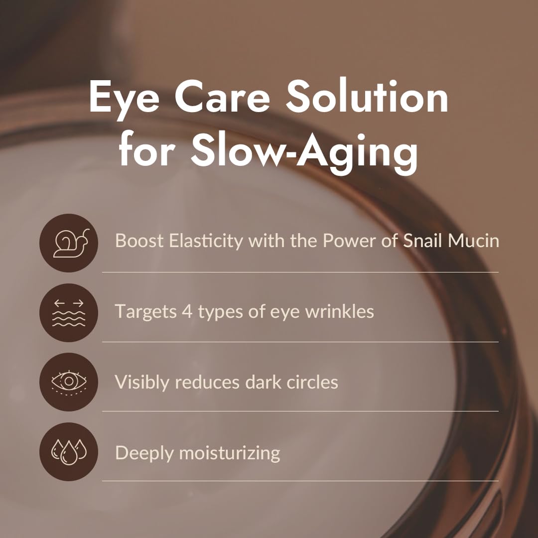 MIZON Snail Line Snail Repair Eye Cream, natural treatment, wrinkle treatment, fine line, hydrating, healthy skin, Korean skincare (0.84 oz)