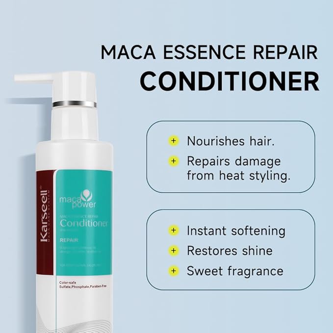 Karseell Repair Conditioning Argan Oil Collagen Hair Mask Essence for Dry Damaged Hair All Hair Types 200ml 6.78 fl.oz