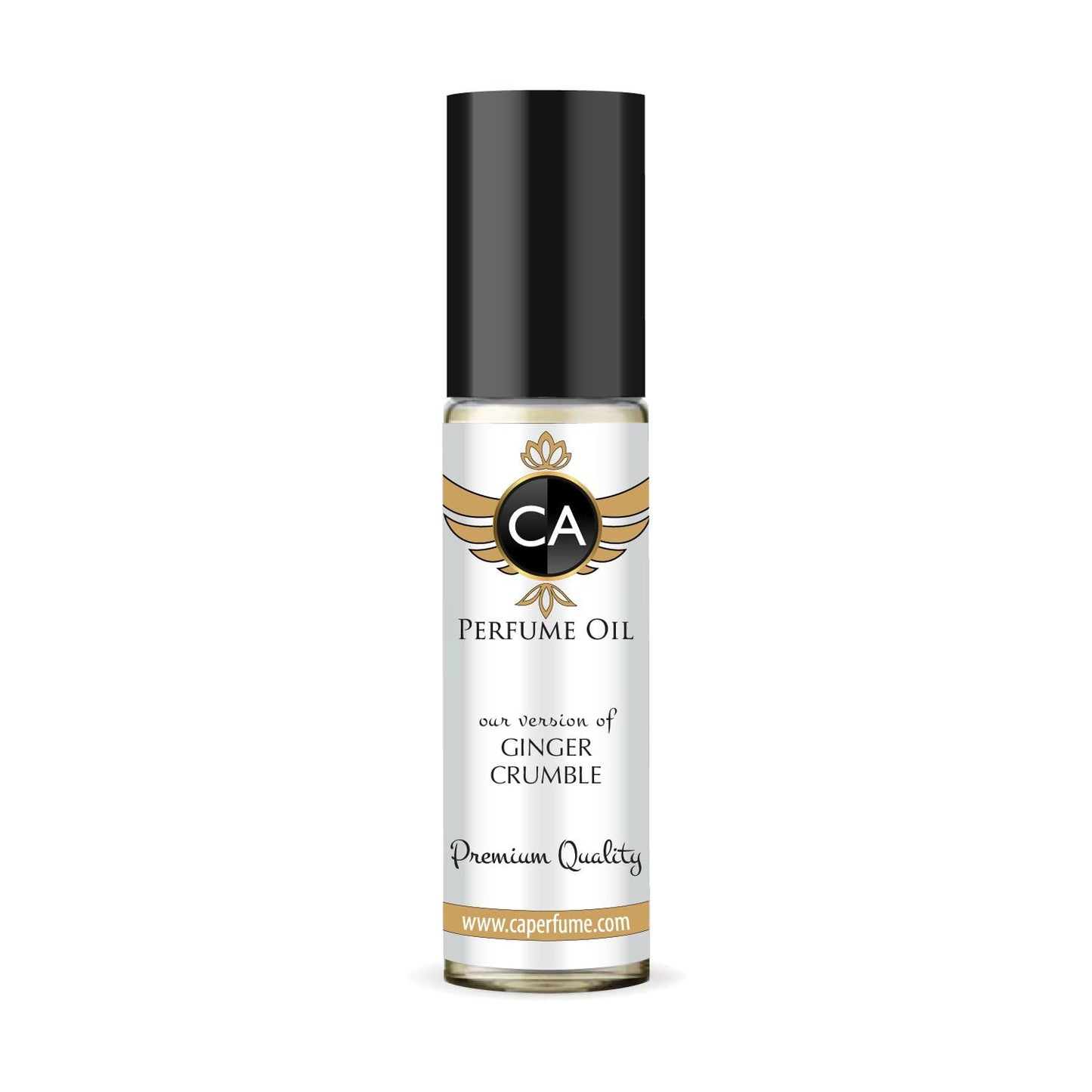 CA Perfume Originals Ginger Crumble Unisex Fragrance Oil Gourmand Scent Long Lasting Perfumes for Women & Men Travel Size TSA Ready Mini Parfum Body Oil Roll-on 0.33 Fl Oz 10ml