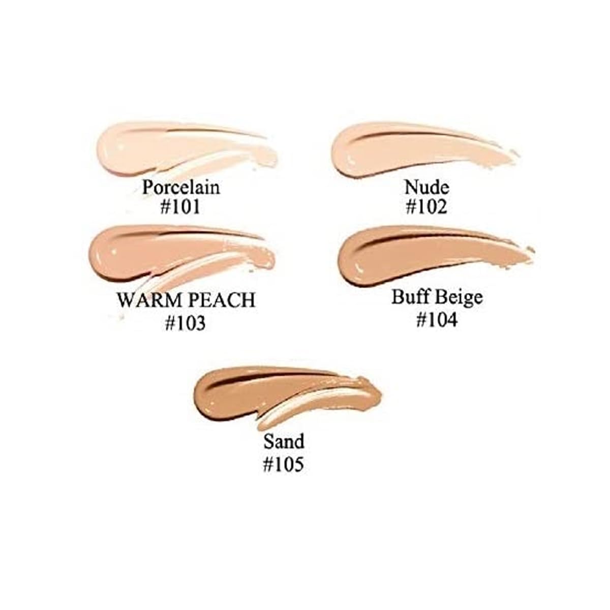 PHOERA Foundation,Natural Moisturizing Highlighting Matte Oil Control Flawless Concealer Makeup,Full Coverage Foundation (105 Sand)