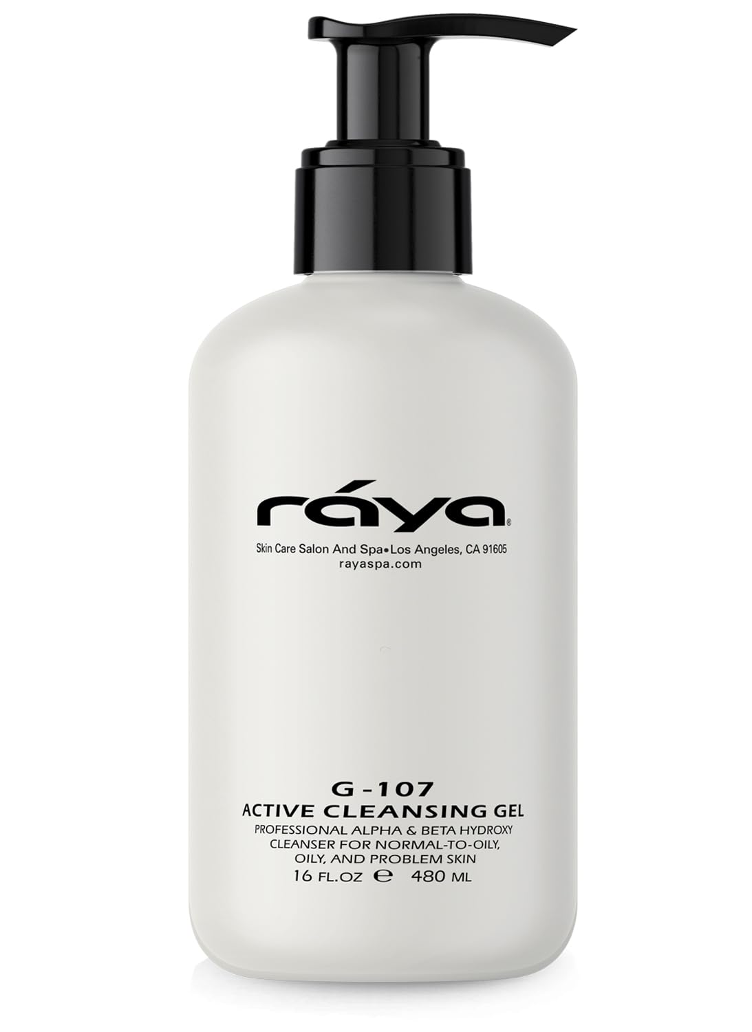 Raya Active Facial Cleansing Gel (G-107) – Purifying and Hydrating Makeup Remover, Gentle Gel Cleanser for Oily, Sensitive, and Combination Skin, Deep Cleansing Formula for Balanced Skin