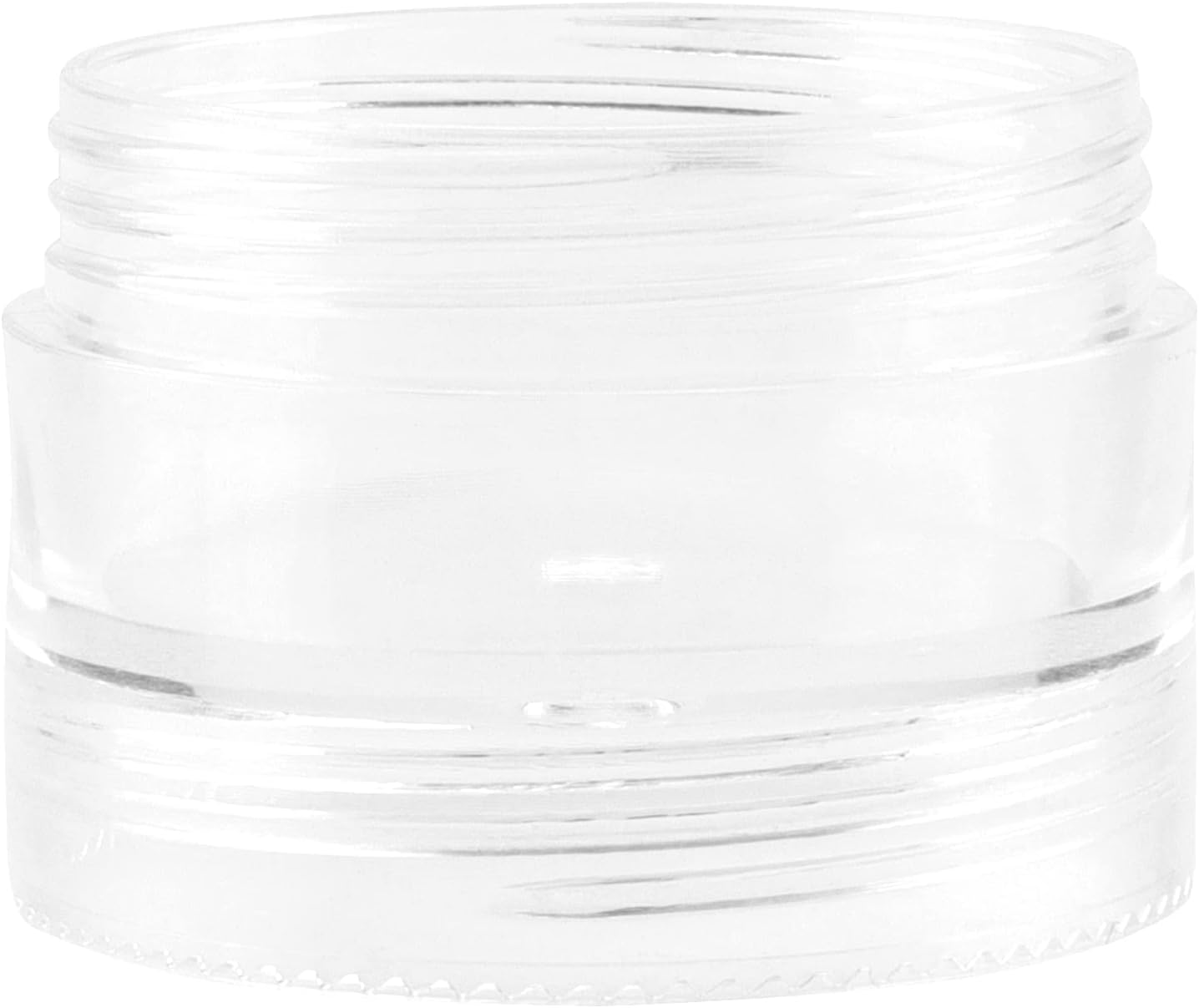 10 Sets 60 Pieces Stackable Cosmetic Containers with Screw Lids, 6 Layer 10g 10ml Round Plastic Bead Storage Box, Clear Column Empty Small Makeup Sample Jar for Glitter Diamond Painting