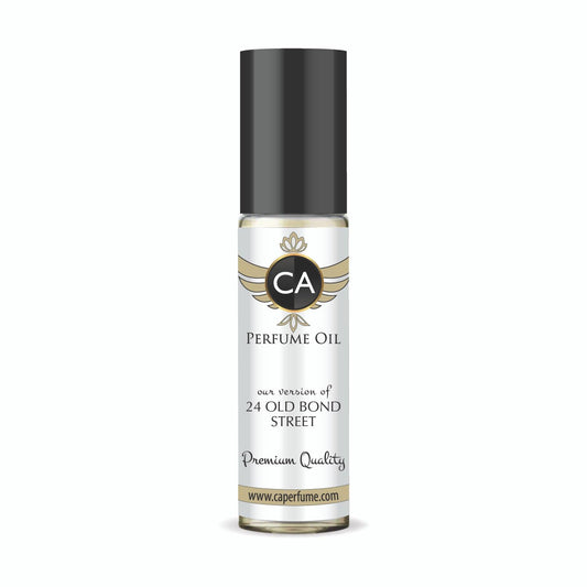 CA Perfume Impression of 24 Old Bond Street Unisex Fragrance Oil Woody Aromatic Scent Long Lasting Perfumes for Women & Men Travel Size TSA Ready Mini Parfum Body Oil Roll-on 0.33 Fl Oz 10ml