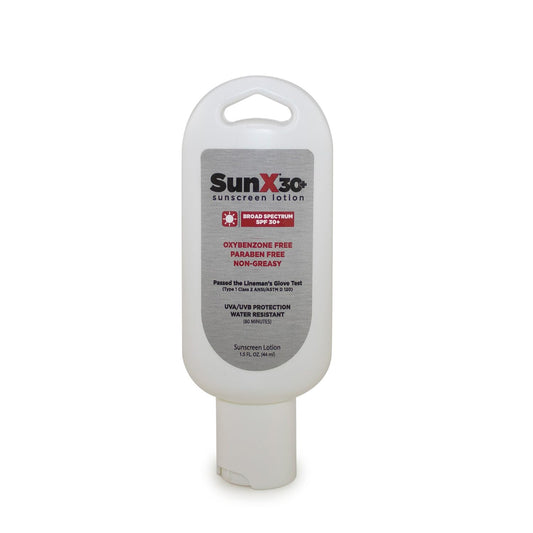 CoreTex Sun X 30+ SPF Broad Spectrum Sunscreen Lotion - 1.5oz Tottle of Paraben, Oxybenzone, Octinoxate, & Oil Free Sunscreen - No White Cast and Water & Sweat Resistant Up to 80 Minutes