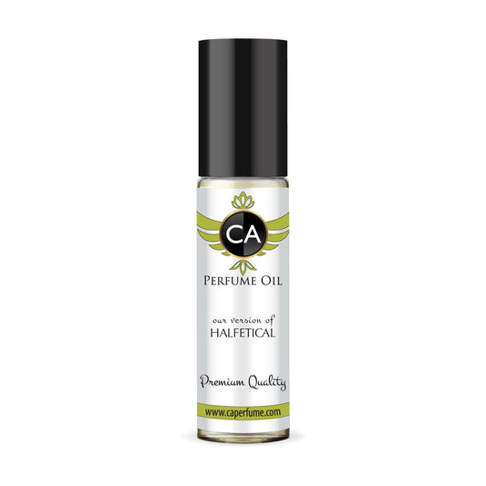 CA Perfume Impression of Halfetical Unisex Fragrance Oil Amber Woody Scent Long Lasting Perfumes for Women & Men Travel Size TSA Ready Mini Parfum Body Oil Roll-on 0.33 Fl Oz 10ml