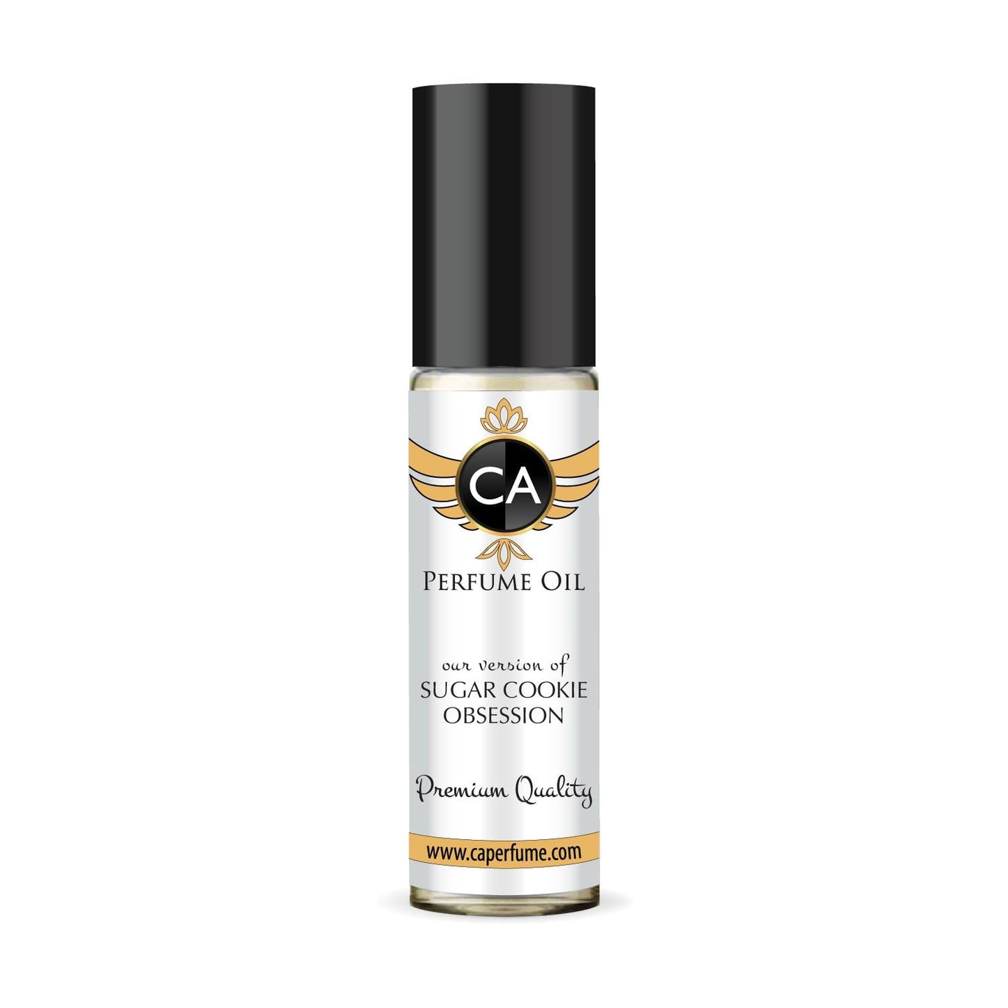 CA Perfume Originals Sugar Cookie Obsession Unisex Fragrance Oil Gourmand Scent Long Lasting Perfumes for Women & Men Travel Size TSA Ready Mini Parfum Body Oil Roll-on 0.33 Fl Oz 10ml