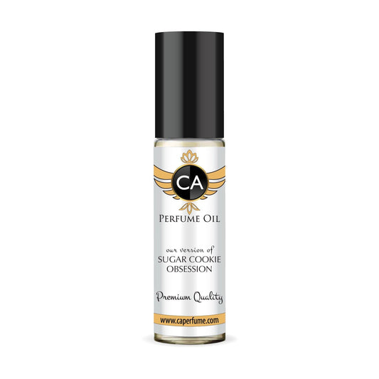 CA Perfume Originals Sugar Cookie Obsession Unisex Fragrance Oil Gourmand Scent Long Lasting Perfumes for Women & Men Travel Size TSA Ready Mini Parfum Body Oil Roll-on 0.33 Fl Oz 10ml
