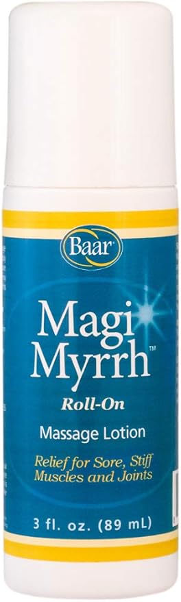 Magi Myrrh Massage Lotion Roll-On, Helps Relieve Sore, Stiff Muscles and Joints, 3 fl. oz.