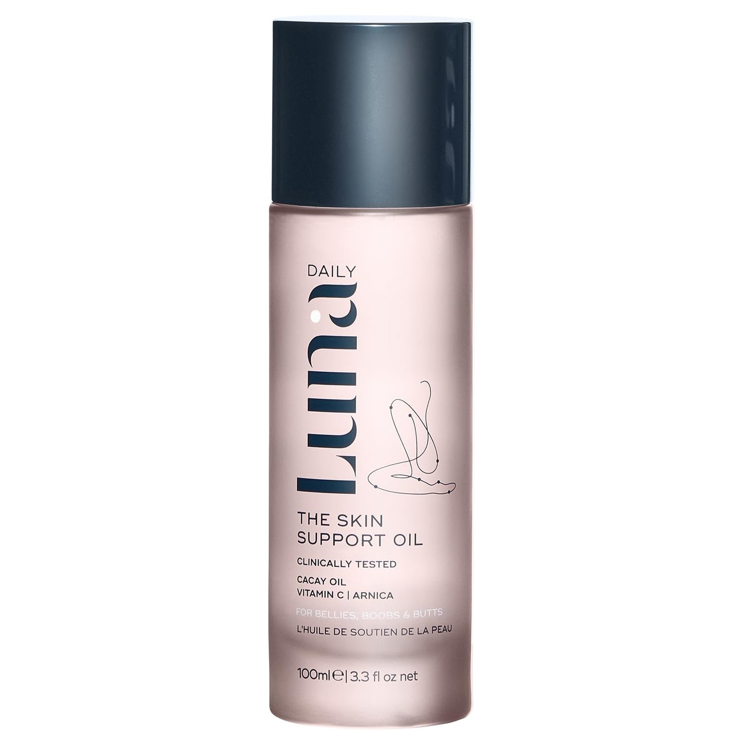 Luna Daily Stretch Mark Body Oil | Hydrating Treatment for Scars, Discoloration & Uneven Skin Texture | Vitamin C & Coconut Oil Nourish Dry Skin | Clinically Proven, Pregnancy Safe for Women, 300ml