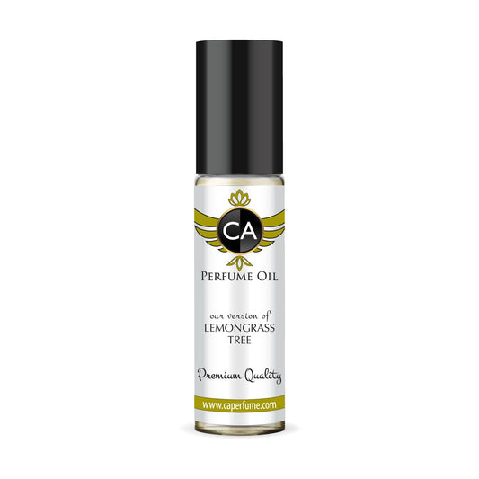 CA Perfume Originals Lemongrass Tree Unisex Fragrance Oil Citrus Aromatic Scent Long Lasting Perfumes for Women & Men Travel Size TSA Ready Mini Parfum Body Oil Roll-on 0.33 Fl Oz 10ml