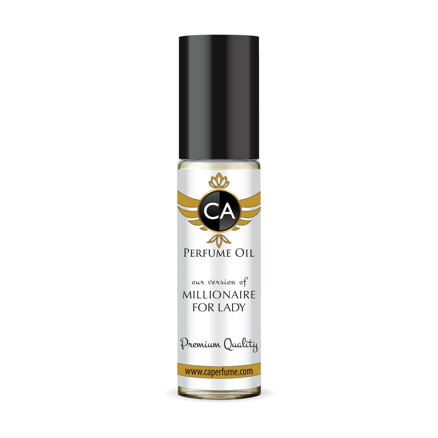 CA Perfume Impression of Millionaire For Lady for Women Eau De Parfum Floral Fruity Scent Long Lasting Perfumes for Women Travel Size TSA Ready for Day and Night Wear 0.33 Fl Oz 10ml