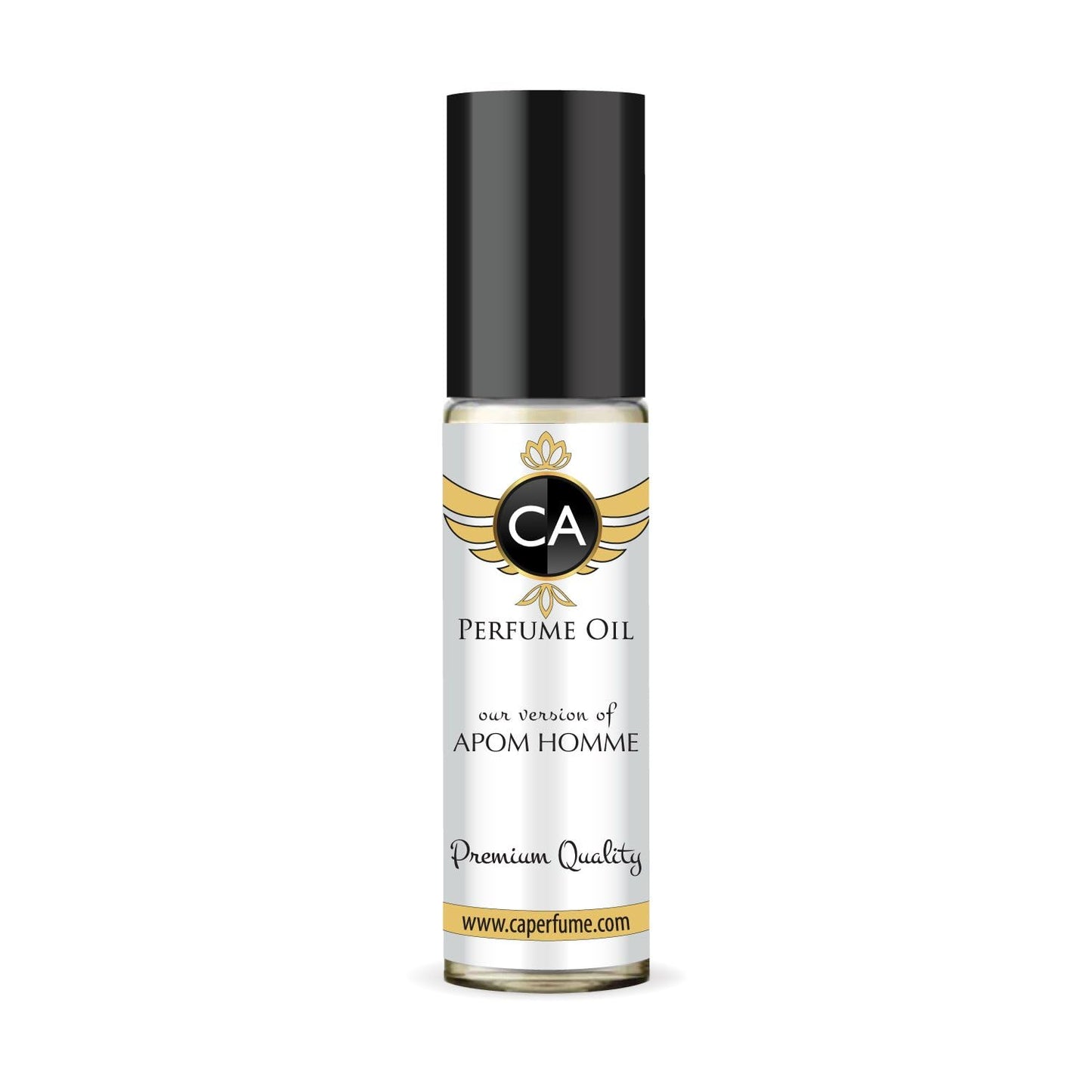 CA Perfume Impression of Apom Homme for Men Perfume Oil Amber Floral Scent Long Lasting Cologne for Men Travel Size TSA Ready Mini Parfum Body Oil Roll-on 0.33 Fl Oz 10ml