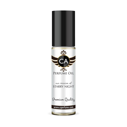CA Perfume Impression of Starry Night Unisex Fragrance Oil Amber Floral Scent Long Lasting Perfumes for Women & Men Travel Size TSA Ready Mini Parfum Body Oil Roll-on 0.33 Fl Oz 10ml