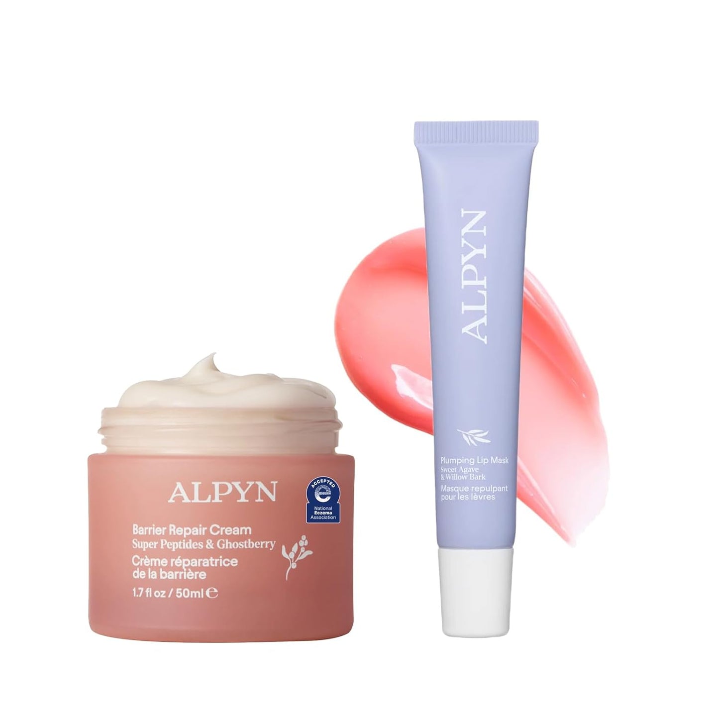 Alpyn Plump Perfectors Limited Edition Set: 1.7 Fl Oz Barrier Cream +0.5 oz Plumping Lip Mask