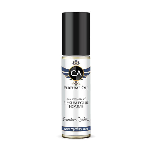 CA Perfume Impression of Elysium Pour Homme Parfum Cologne Eau De Parfum Aromatic Fougere Scent Long Lasting Cologne for Men Travel Size TSA Ready for Day and Night Wear 0.33 Fl Oz 10ml