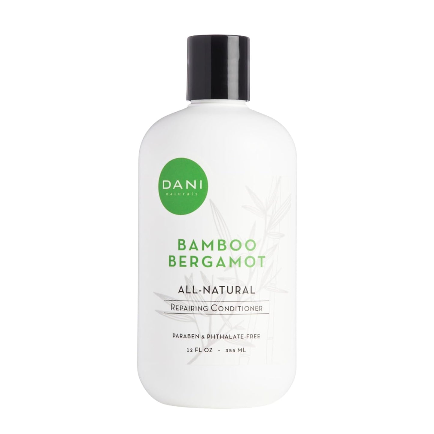 DANI Naturals Conditioner – Bamboo Bergamot, Ultra-Hydrating & Nourishing for Dry & Curly Hair, Strengthens, Restores, Controls Frizz, Vegan & Color-Safe, 12 oz