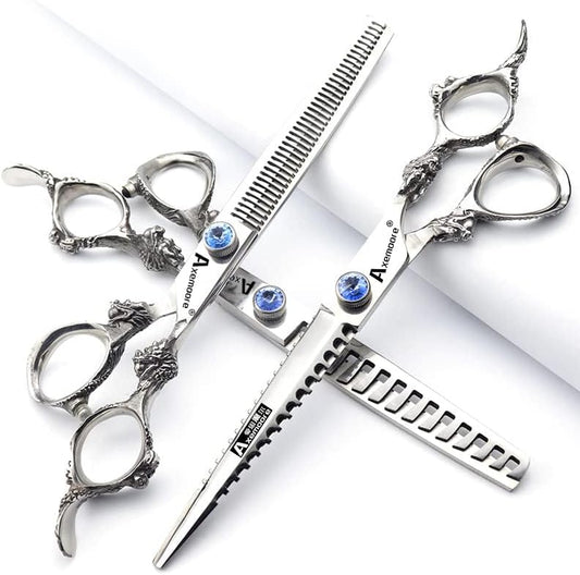 7/7.5/8/9 Inch Salon Professional Hairdressing Scissors Barber Hairstyling Special Tools (7 inch 3pc)