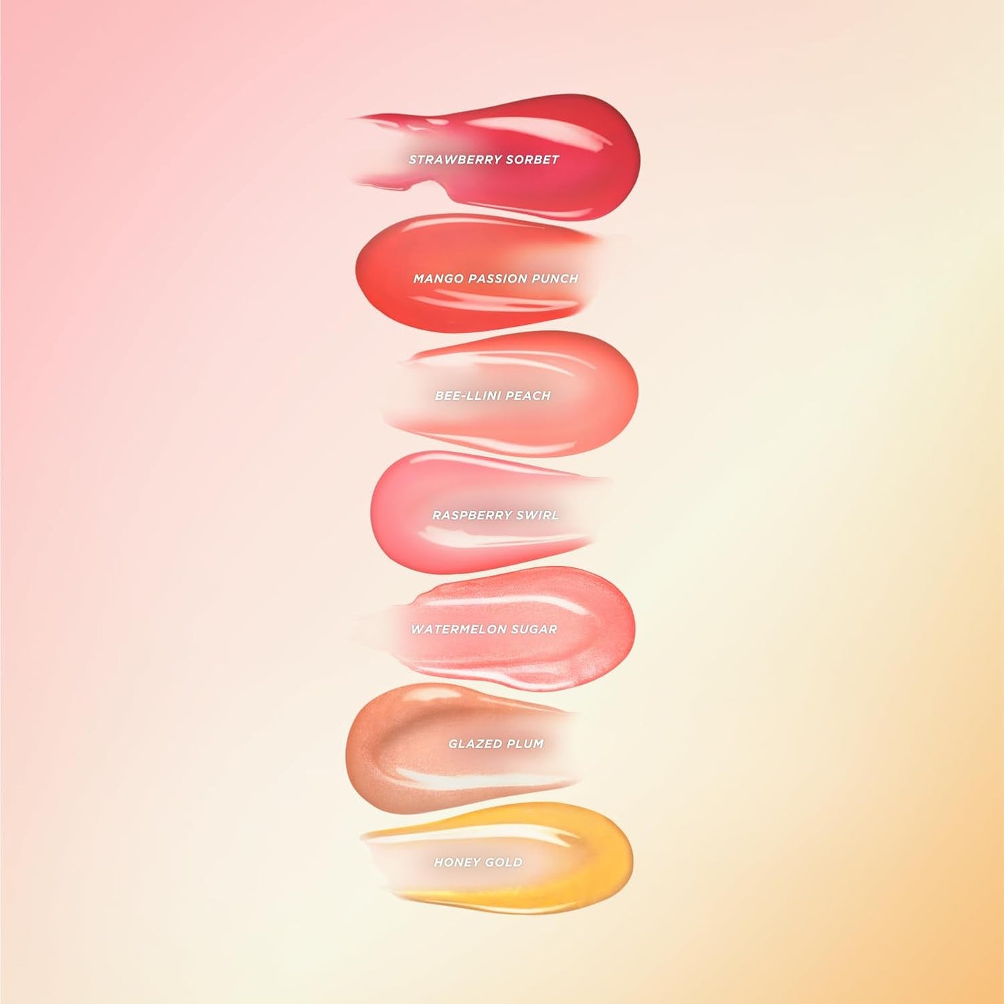 Gisou Honey Infused Hydrating Lip Oil, Nourishing Lip Moisturizer for Dry Lips, 0.27 fl oz (Bee-lini Peach)