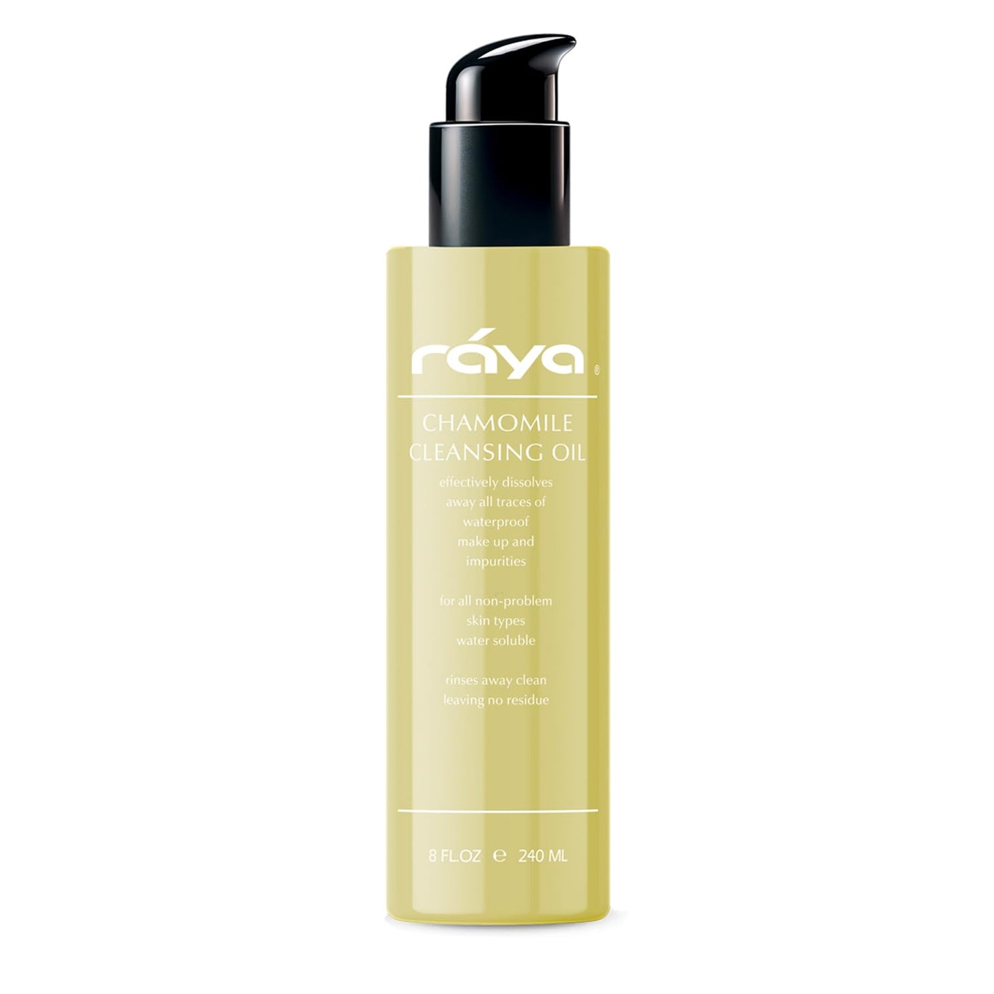 Raya Chamomile Facial Cleansing Oil (154) | Natural and Organic, Water-Soluble Oil Cleanser and Water-Proof Make-Up Remover For All Skin | Made With Chamomile and Lavender Oils