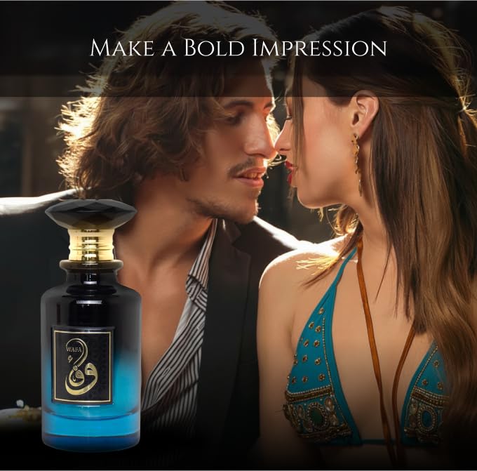 Prince Parfums Dubai – Wafa Men’s Eau de Parfum 3.4 Ounces – Bold Luxury Cologne with Mandarin, Cypress, Geranium & Musk – Citrus Freshness and Refined Woods for the Modern Man