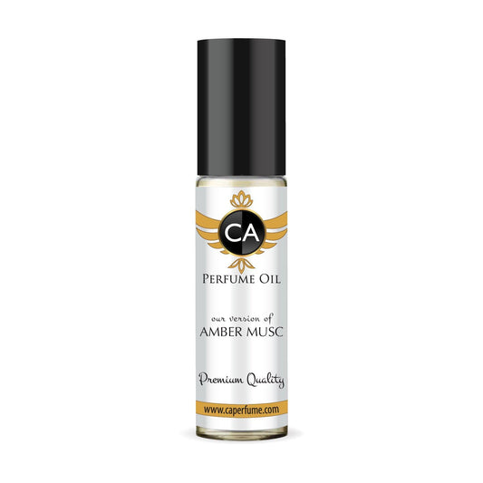 CA Perfume Impression of Amber Musc for Women Fragrance Oil Amber Scent Long Lasting Perfumes for Women Travel Size TSA Ready Mini Parfum Body Oil Roll-on 0.33 Fl Oz 10ml