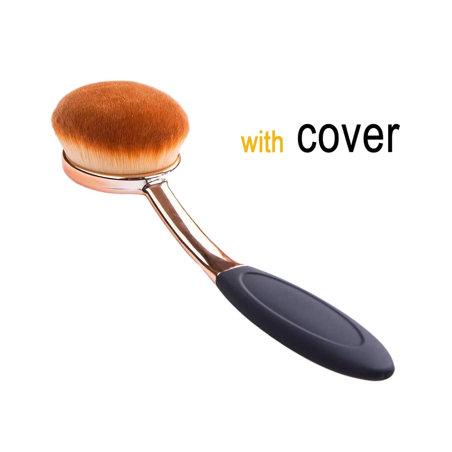 Yoseng Sunscreen Brush for Face Kabuki Brush Sunscreen Applicator for Kids with Cover Foundation Makeup Brushes for Liquid Foundation Powder Cream Contour Buffing Stippling Blending-Medium