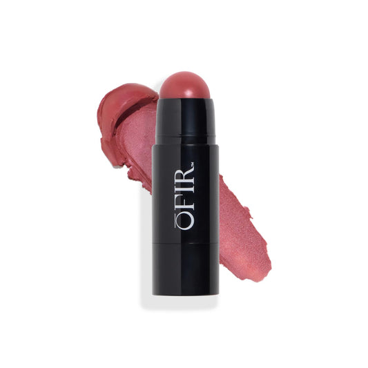 OFIR Cheek Tones Vitamin C Blush Stick | Buildable, Hydrating, Lightweight, Vegan Cream Blush Stick | Non-Transfer, Radiant Finish, Skin-Loving Formula | Rhubarb - Deep Berry | 0.21 oz
