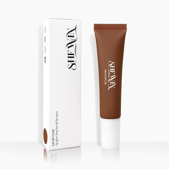 Tinted Lip Butter Balm - Vegan Lip Balm for Instant Moisture, Shine & Hydration - Sheer-Tinted, Soothing Skincare (Vanilla)