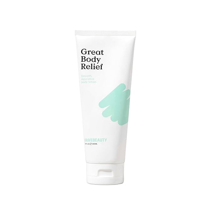 KraveBeauty Great Body Relief Skin Barrier Body Lotion, Contains 5% Tamanu Oil to Soothe Irritation, Provides 24 Hour Moisture, Vegan & Cruelty Free, 6.76 fl oz, New Formulation