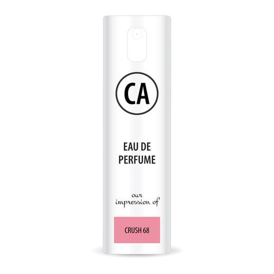CA Perfume Impression of Crush 68 for Women Eau De Parfum Floral Fruity Scent Long Lasting Perfumes for Women Travel Size TSA Ready for Day and Night Wear 0.33 Fl Oz 10ml
