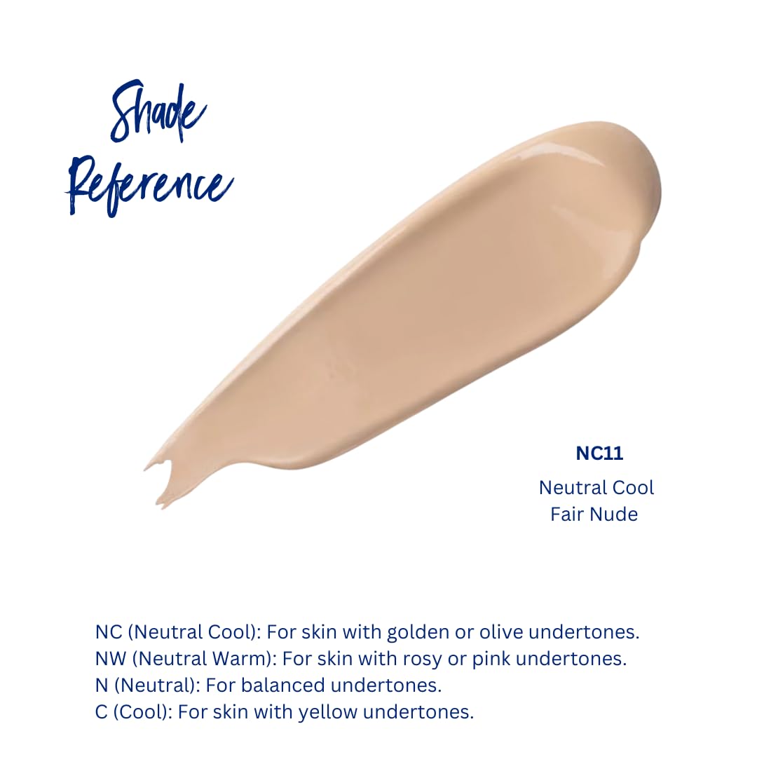 Best Bronze Bombshell Body Makeup - Tattoo Cover Up Makeup & Body Foundation Waterproof - Tattoo Concealer Waterproof for Scars, Varicose Veins Cover Up & Leg Foundation (NC11 Fair Nude)