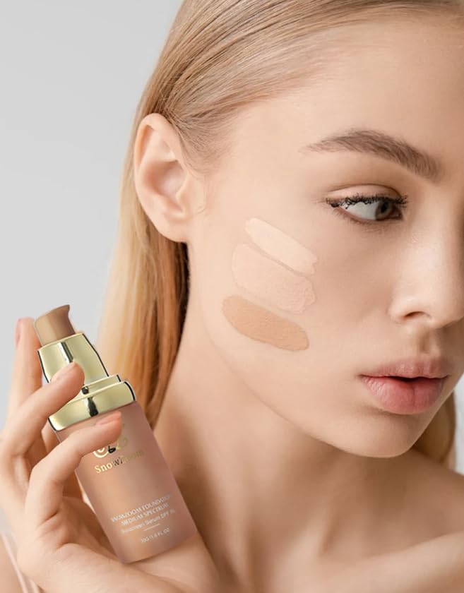 Bio Color Changing Foundation 4 in 1 Makeup-Medium/Light Spectrum with SPF 50+,Hydrating Longwearing & Waterproof (Neutral, 1.2 oz)