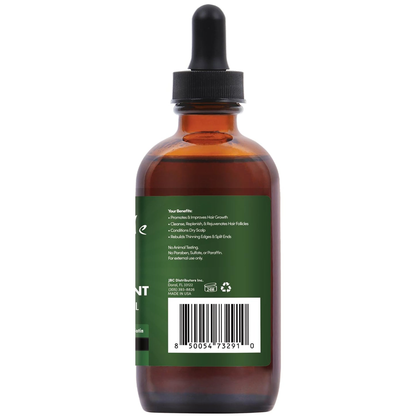 Sunny Isle Rosemary Mint Hair and Strong Roots Oil 4oz | Infused with Biotin & Jamaican Black Castor Oil | Strengthen and Nourish Hair Follicles | Dry Scalp, Split Ends