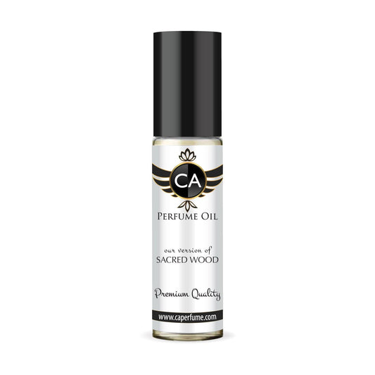 CA Perfume Impression of Sacred Wood Unisex Fragrance Oil Amber Woody Scent Long Lasting Perfumes for Women & Men Travel Size TSA Ready Mini Parfum Body Oil Roll-on 0.33 Fl Oz 10ml