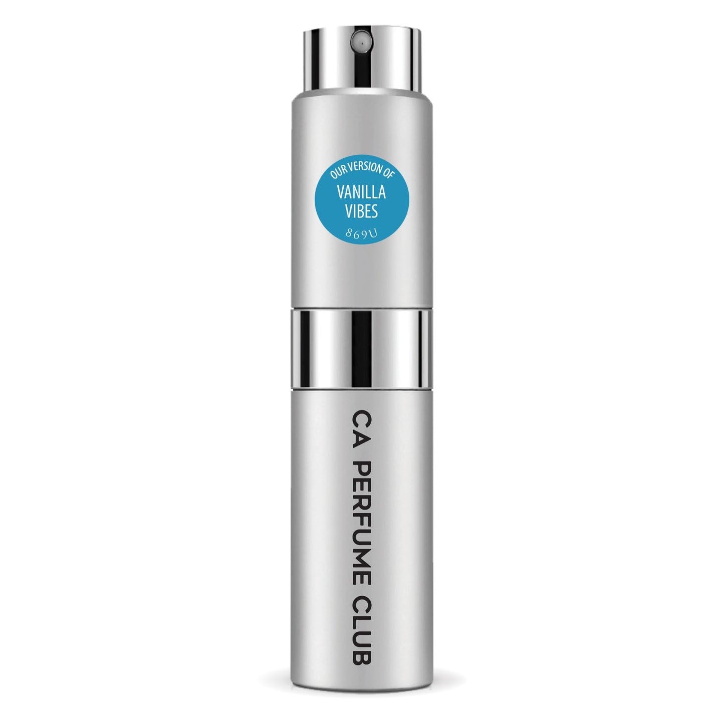 CA Perfume Impression of Vanilla Vibes for Women and Men Amber Scent Long Lasting Unisex Fragrance Eau De Parfum Travel Size Refillable Atomizer Spray 0.27 Fl Oz 8ml