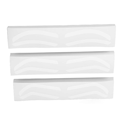 Eyebrow Airbrush Sticker, 150 Sheets 3 Type Eyebrow Template Sticker Disposable Eyebrow Stencil Kit, Eyebrow Shaping Tape Adhesive for All Face Shapes and Sizes