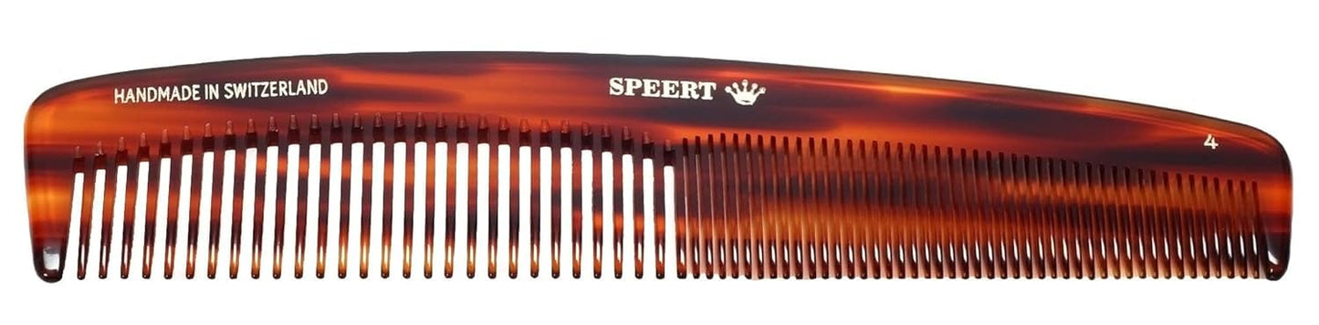 #4 Handmade Wide Narrow Tooth Comb Tortoise Havana Acetate Thick Coarse Curly Thin Fine Straight Hair Detangling Parting Grooming Teasing Styling Hairdresser Barber Hairdressing Wet Dry Pocket