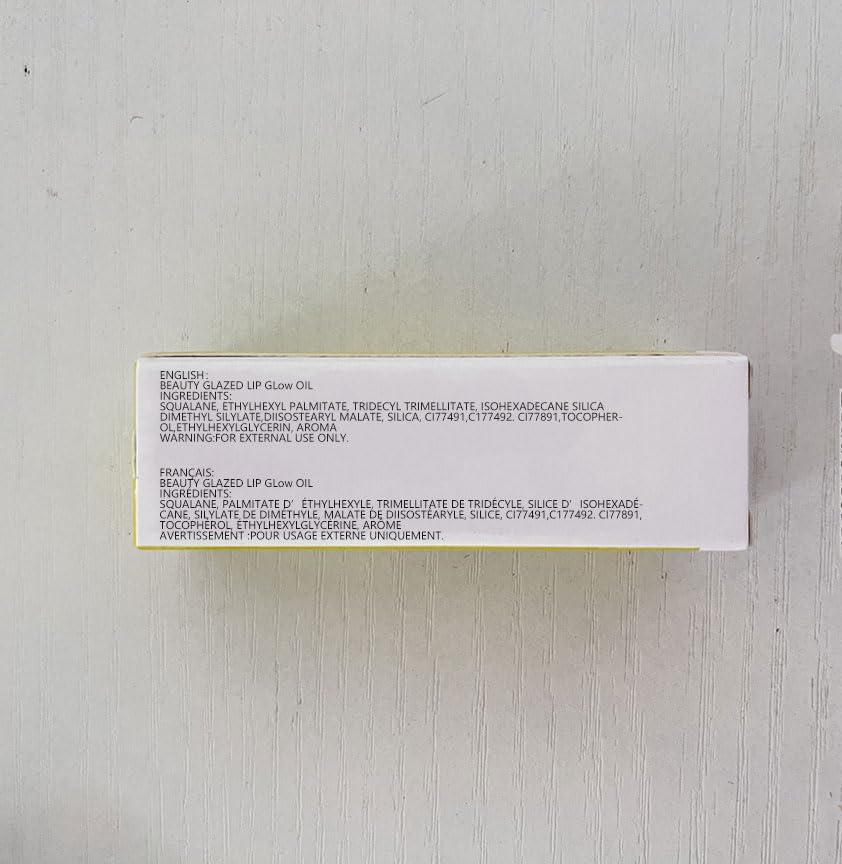 Beauty Glazed Big Brush Head Lip Oil, Ultra-Hydrating & Nourishing, Smooth Glossy Finish Lip Glow Oil, Shiny and Vegan Tinted Lip Gloss, Non-Sticky Formula (104# LOVE)