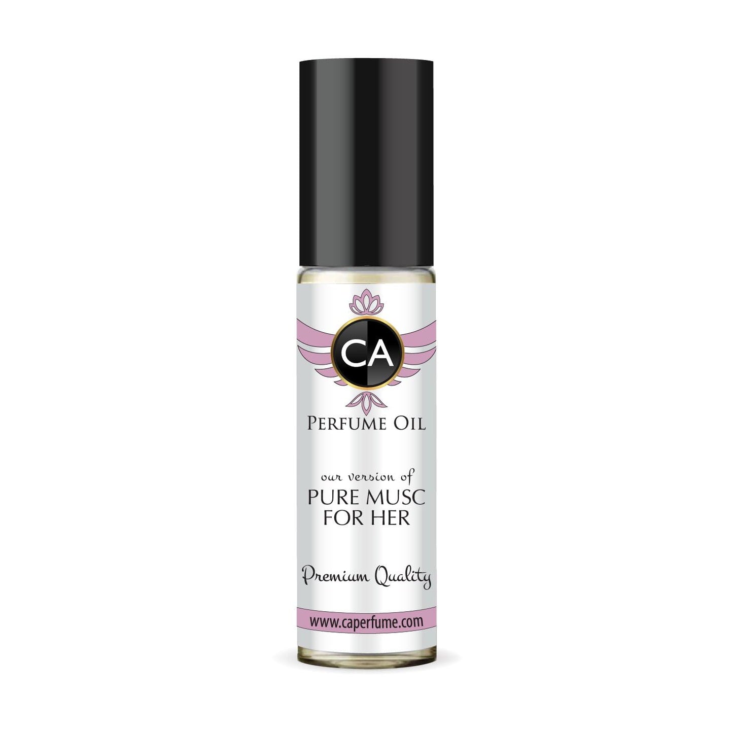 CA Perfume Impression of Pure Musc For Her for Women Eau De Parfum Floral Woody Musk Scent Long Lasting Perfumes for Women Travel Size TSA Ready for Day and Night Wear 0.33 Fl Oz 10ml