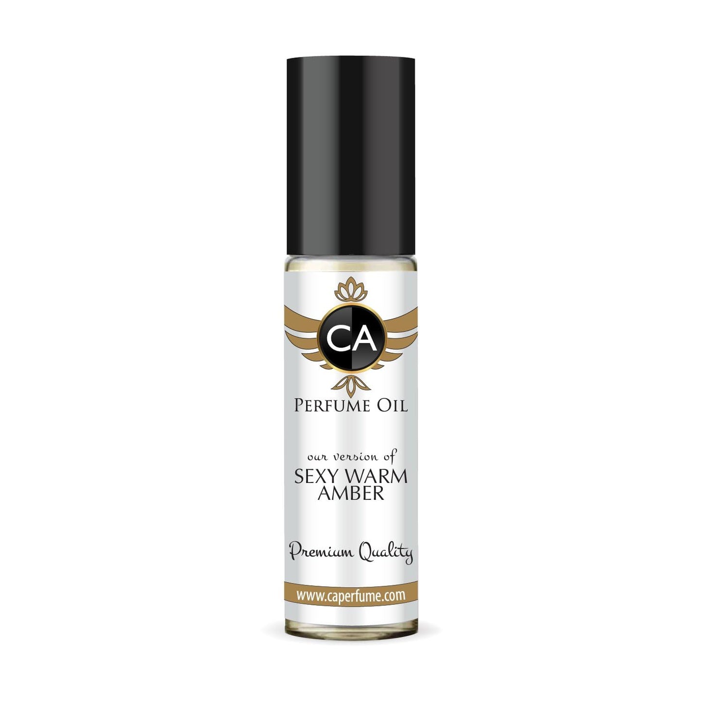 CA Perfume Impression of Sexy Warm Amber for Women Fragrance Oil Amber Floral Scent Long Lasting Perfumes for Women Travel Size TSA Ready Mini Parfum Body Oil Roll-on 0.33 Fl Oz 10ml